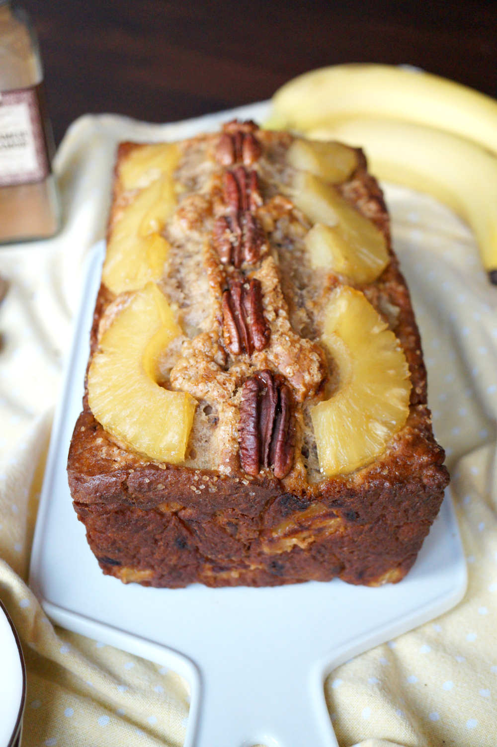 vegan hummingbird bread {banana, pineapple & pecan} | The Baking Fairy