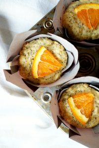 cara cara orange poppyseed muffins | The Baking Fairy