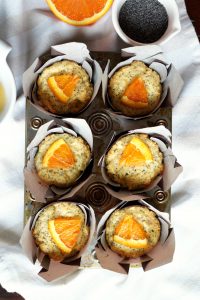 cara cara orange poppyseed muffins | The Baking Fairy
