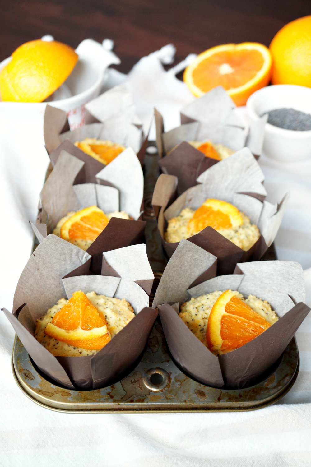 cara cara orange poppyseed muffins | The Baking Fairy