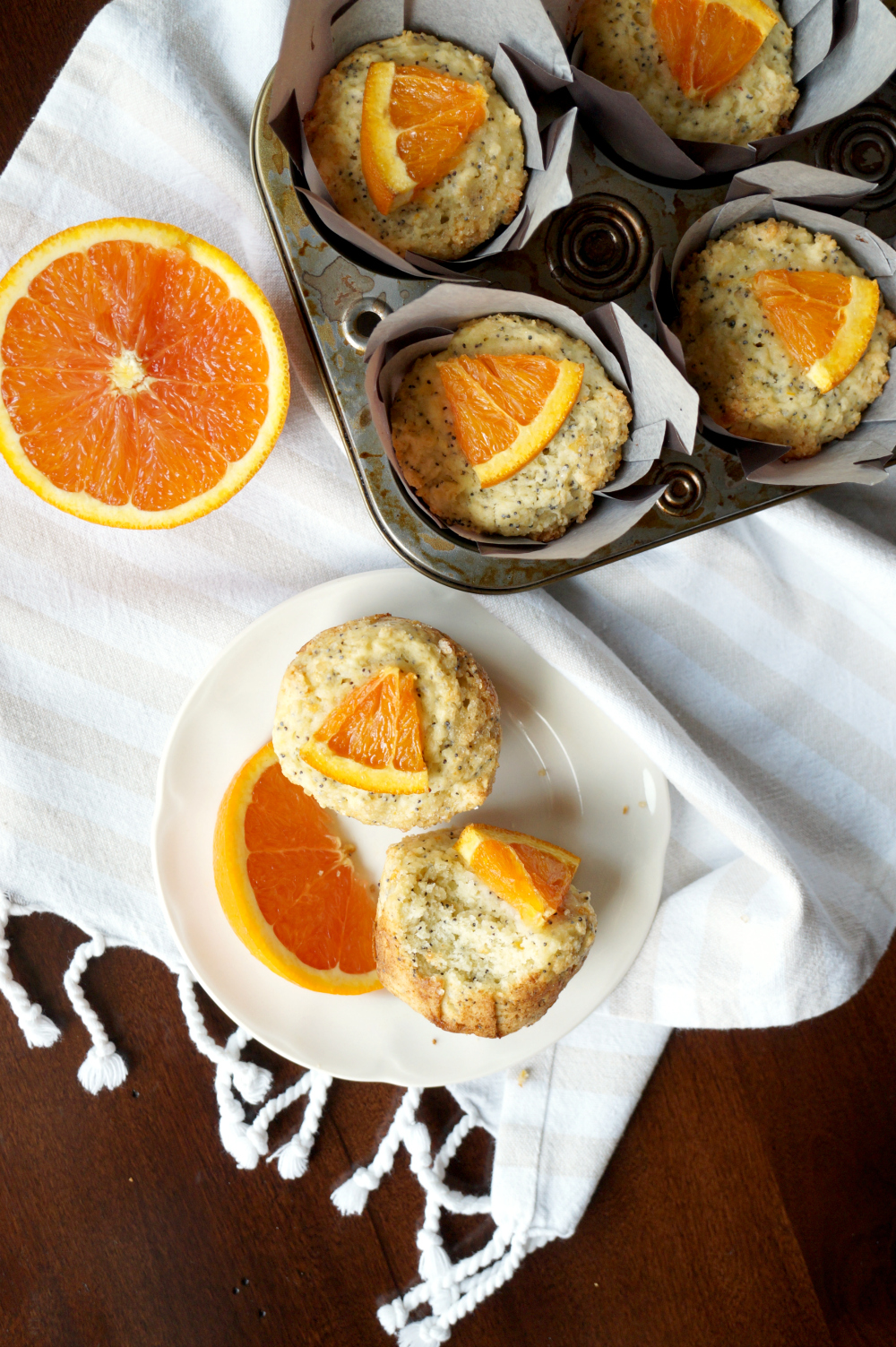 cara cara orange poppyseed muffins | The Baking Fairy