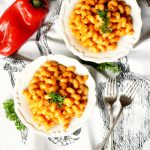 roasted red pepper pasta | The Baking Fairy