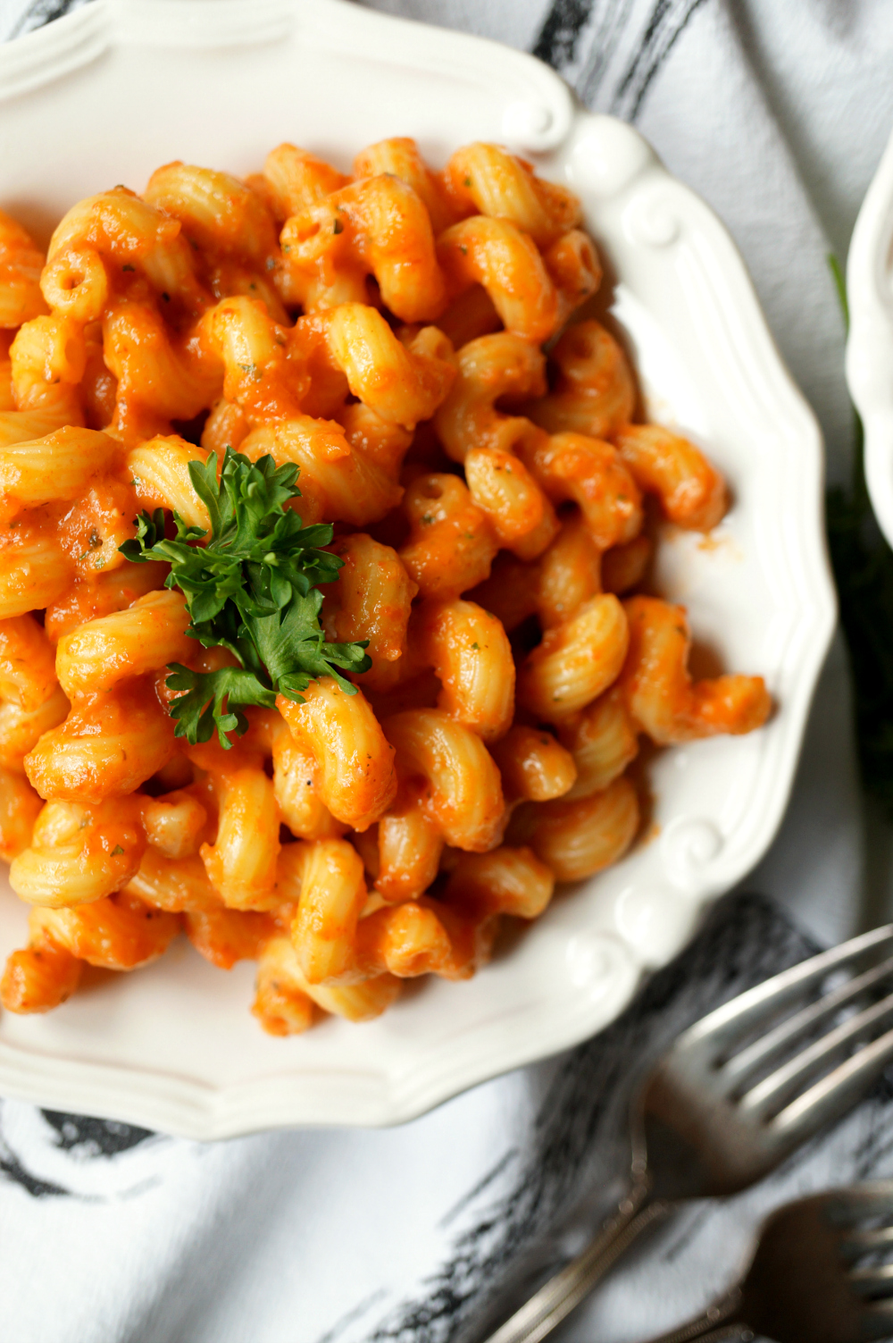 roasted red pepper pasta | The Baking Fairy