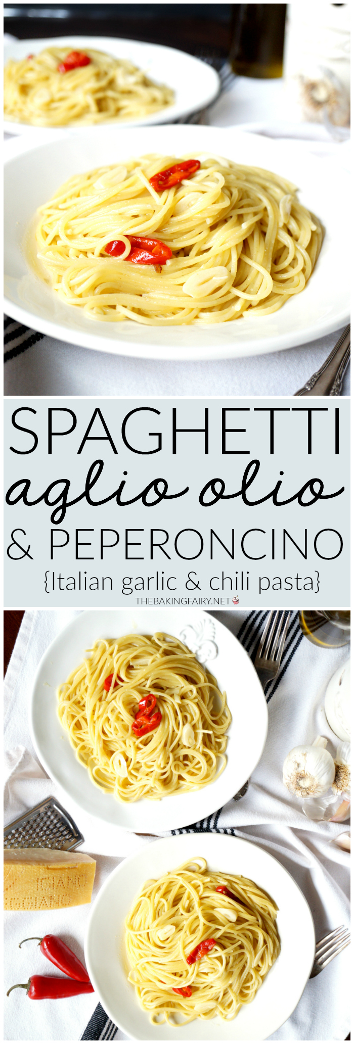 spaghetti aglio, olio & peperoncino | The Baking Fairy