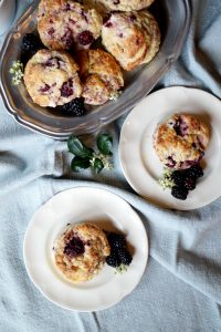 blackberry lime cream cheese scones | The Baking Fairy