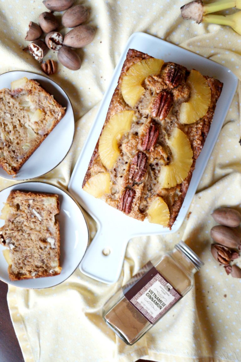 This banana bread is moist and delicious with loads of banana flavor! vegan hummingbird bread {banana, pineapple & pecan} | The ...