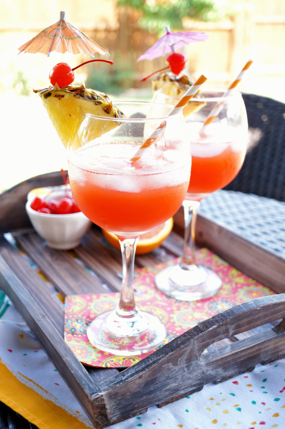 Bahama Mama tropical cocktail | The Baking Fairy