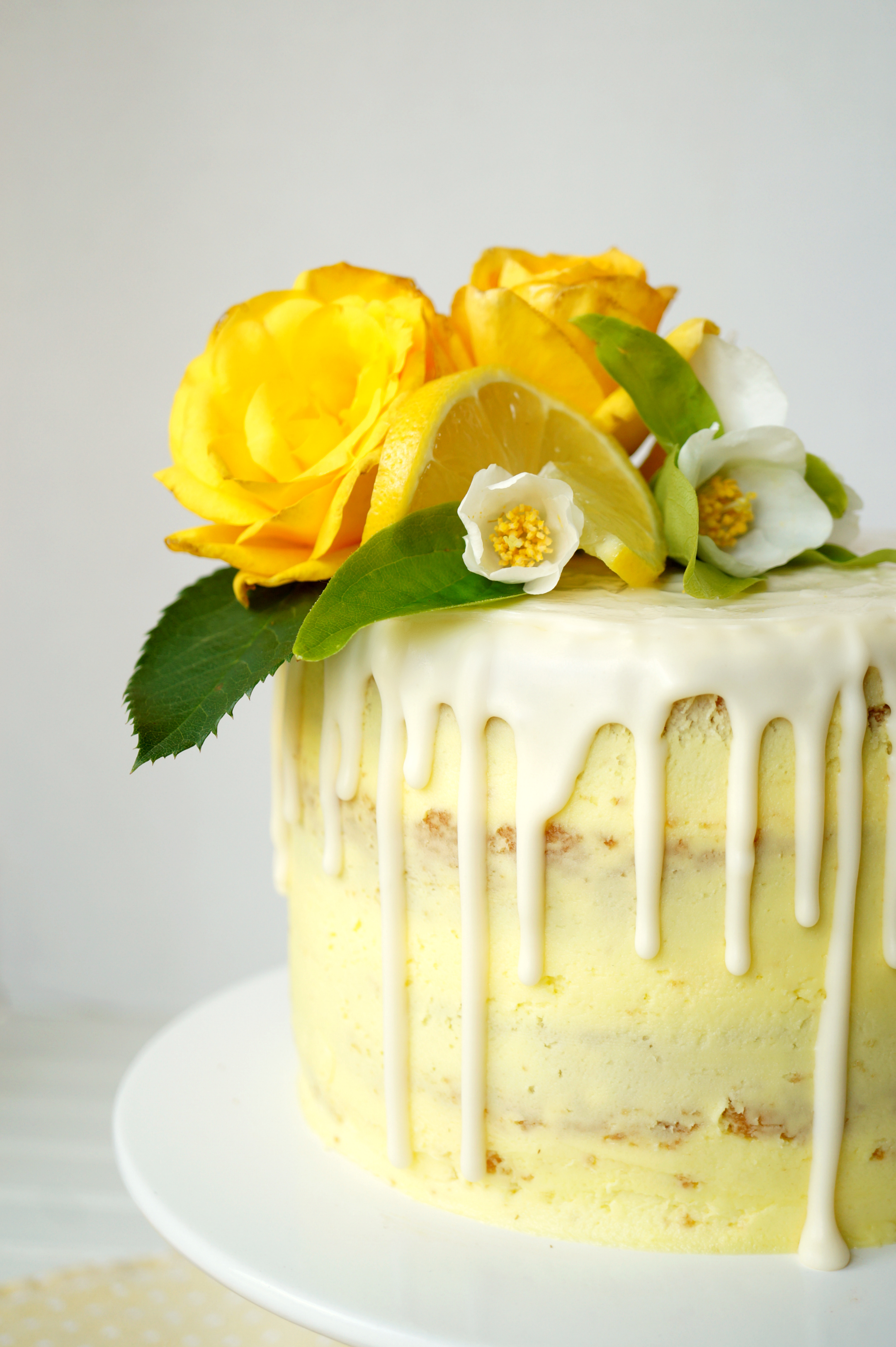 vegan lemon curd layer cake | The Baking Fairy