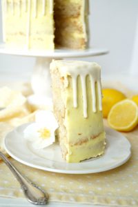 vegan lemon curd layer cake | The Baking Fairy