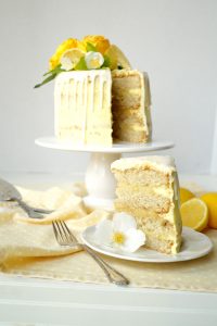 vegan lemon curd layer cake | The Baking Fairy