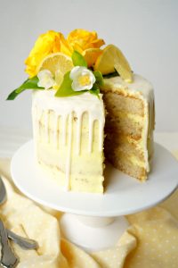 vegan lemon curd layer cake | The Baking Fairy