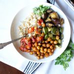 vegan roasted ratatouille sheetpan meal | The Baking Fairy