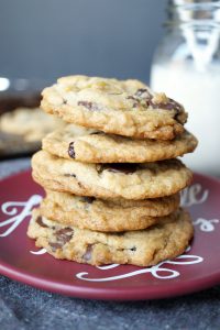 vegan cherry pistachio chocolate chip cookies | The Baking Fairy