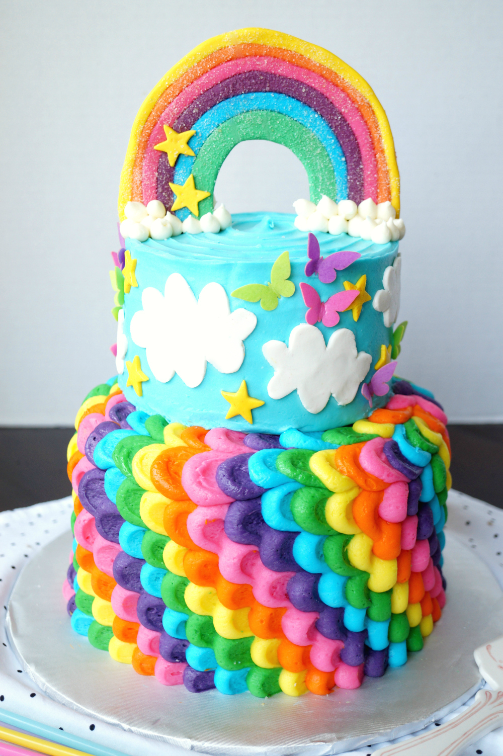 Rainbow Layer Cake Recipe | Bunsen Burner Bakery