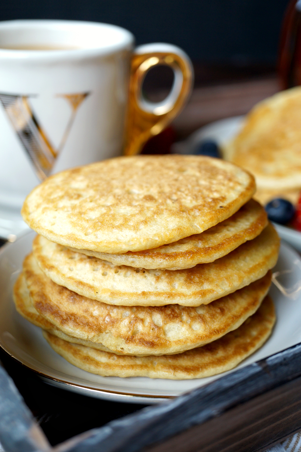 fluffy vegan buttermilk pancakes | The Baking Fairy