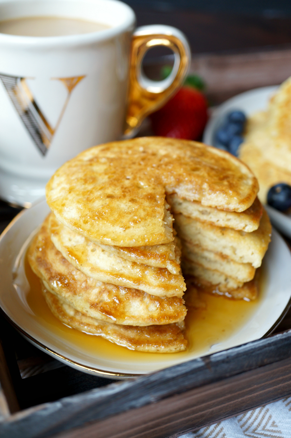 fluffy vegan buttermilk pancakes | The Baking Fairy