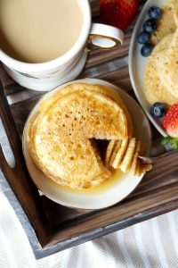 fluffy vegan buttermilk pancakes | The Baking Fairy