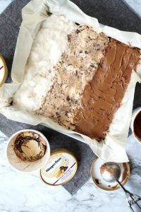 vegan brownie ice cream sandwiches | The Baking Fairy #AnIceCreamForThat #TheresAnIceCreamForThat #ad