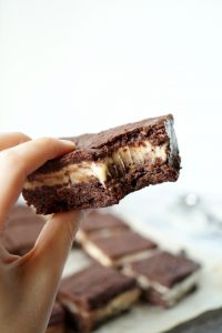 vegan brownie ice cream sandwiches | The Baking Fairy #AnIceCreamForThat #TheresAnIceCreamForThat #ad