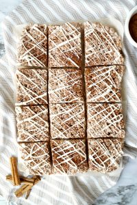 cinnamon roll rice krispie treats | The Baking Fairy