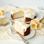 honey chamomile cake with ricotta frosting | The Baking Fairy