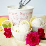 lemon curd raspberry homemade ice cream | The Baking Fairy