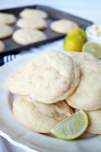 white chocolate lime sugar cookies | The Baking Fairy