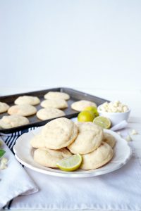 white chocolate lime sugar cookies | The Baking Fairy