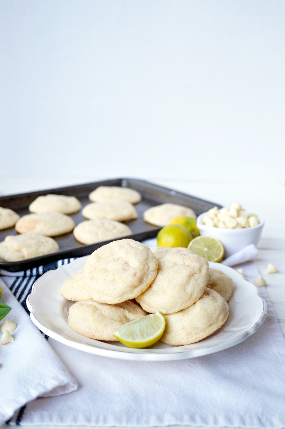 white chocolate lime sugar cookies | The Baking Fairy