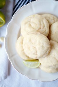 white chocolate lime sugar cookies | The Baking Fairy