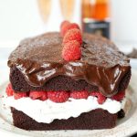 vegan dark chocolate raspberry shortcake loaf | The Baking Fairy