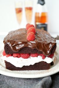 vegan dark chocolate raspberry shortcake loaf | The Baking Fairy