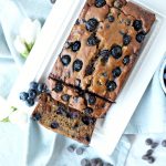 vegan blueberry chocolate chip banana bread | The Baking Fairy