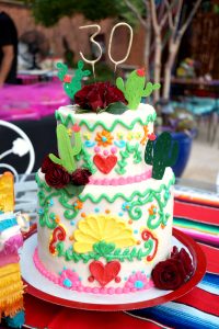 Mexican embroidery birthday cake | The Baking Fairy