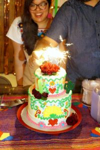 Mexican embroidery birthday cake | The Baking Fairy