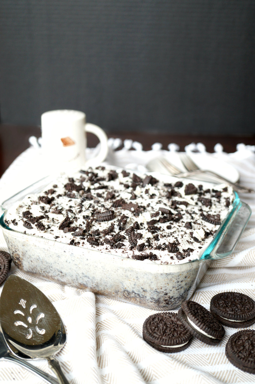 vegan cookies & creme tres leches cake | The Baking Fairy