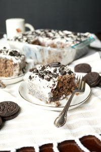 vegan cookies & creme tres leches cake | The Baking Fairy