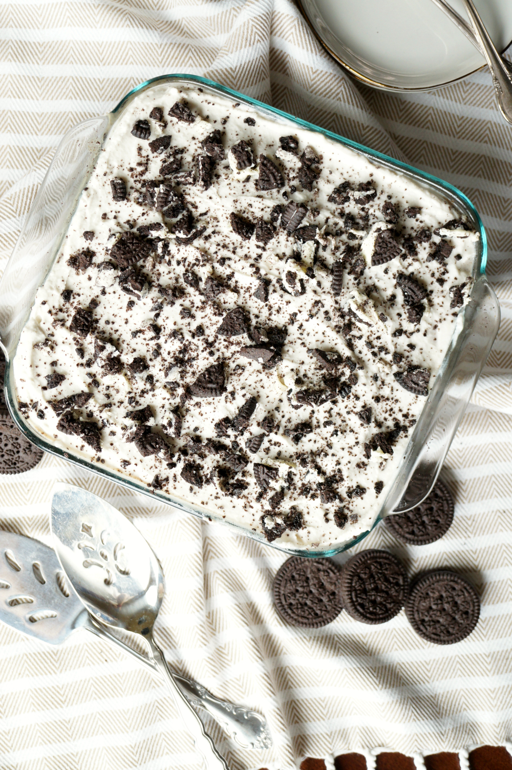 vegan cookies & creme tres leches cake | The Baking Fairy