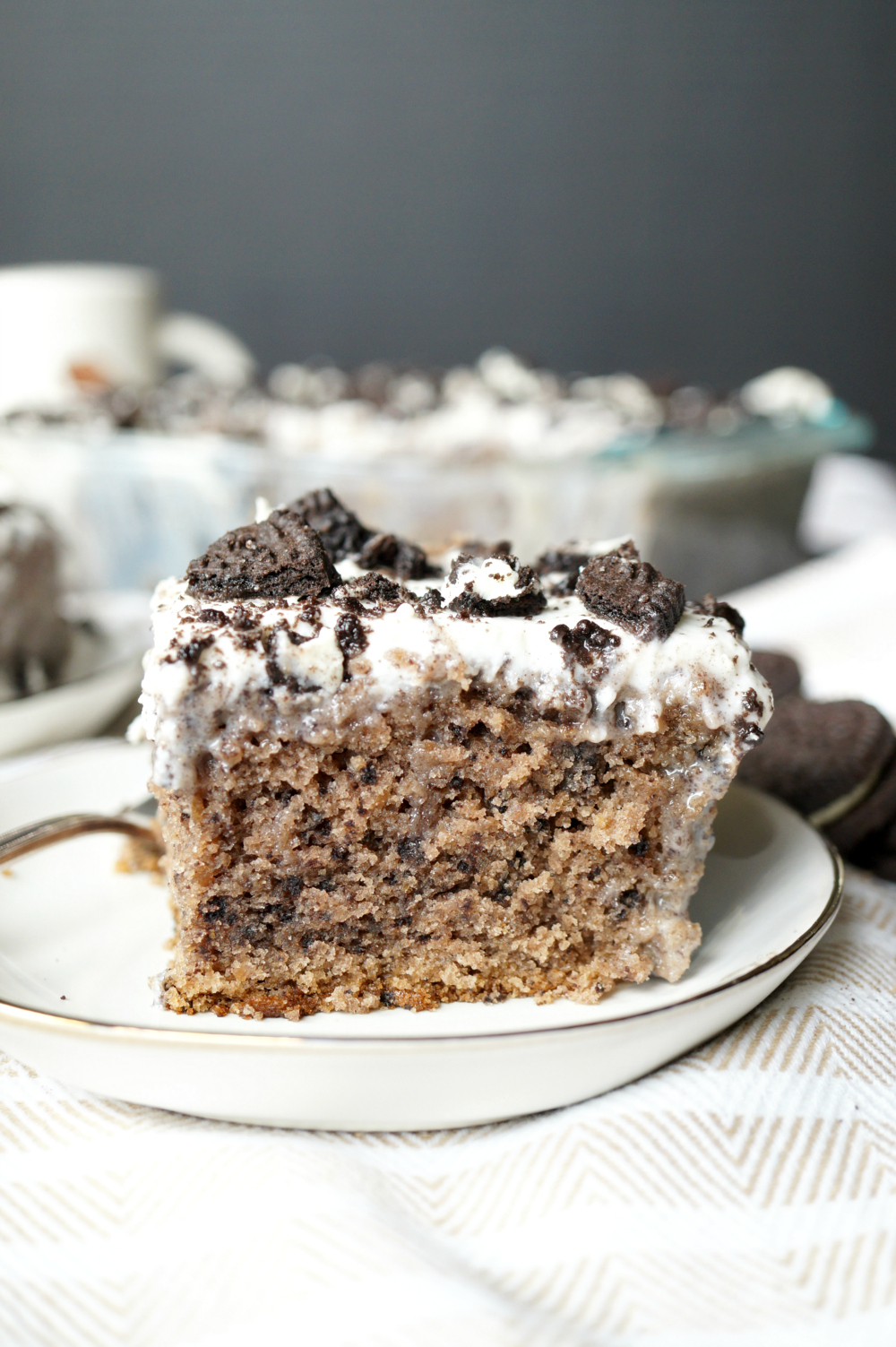 vegan cookies & creme tres leches cake | The Baking Fairy