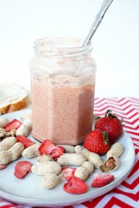 homemade strawberry peanut butter | The Baking Fairy