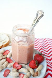 homemade strawberry peanut butter | The Baking Fairy