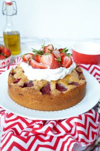 strawberry olive oil cake | The Baking Fairy #FarmersMarketWeek