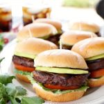 vegan burger sliders with avocado and eggplant bacon | The Baking Fairy #MorningStarFarms #MakeRoomOnYourGrill