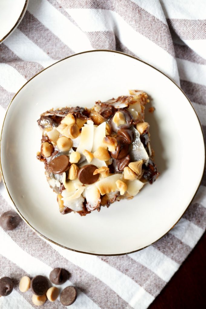 gluten free & vegan seven layer bars The Baking Fairy