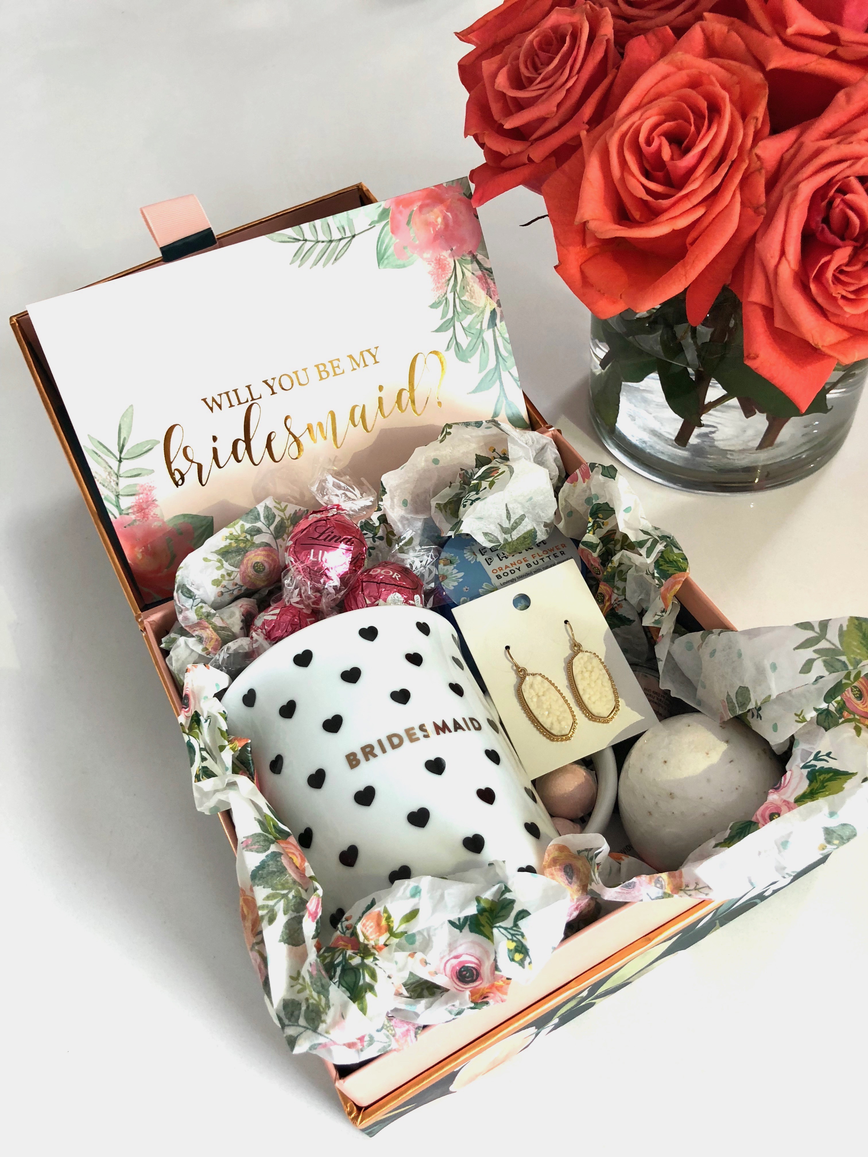 bridesmaid proposal boxes | The Baking Fairy