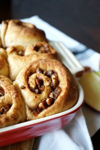 vegan apple pie cinnamon rolls #AppleWeek | The Baking Fairy