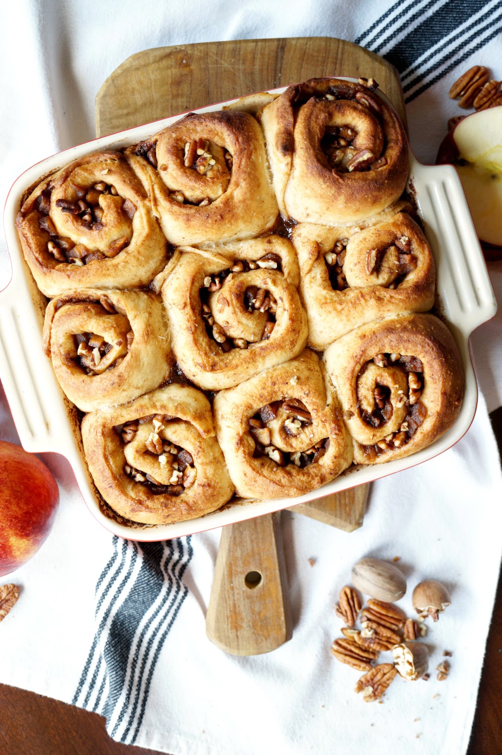 vegan apple pie cinnamon rolls #AppleWeek | The Baking Fairy