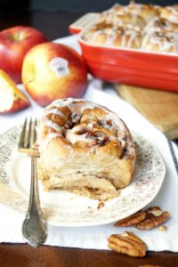 vegan apple pie cinnamon rolls #AppleWeek | The Baking Fairy