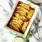 vegan breakfast enchiladas with avocado cashew cream | The Baking Fairy