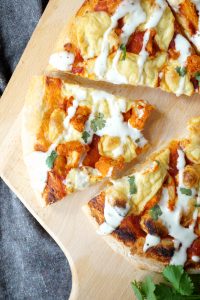 vegan buffalo cauliflower pizza | The Baking Fairy